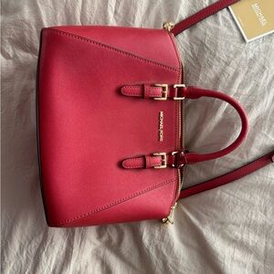 Michael Kors Cherry Red Satchel